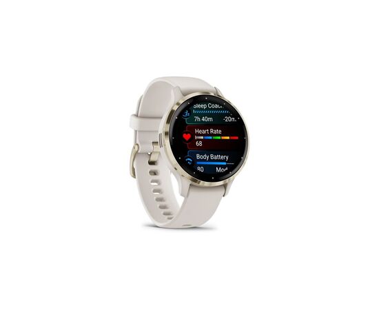 Смарт-часы Garmin Venu 3S, Ivory + Soft Gold, GPS (010-02785-04), изображение 3 Смарт-часы Garmin Venu 3S, Ivory + Soft Gold, GPS (010-02785-04), изображение 3