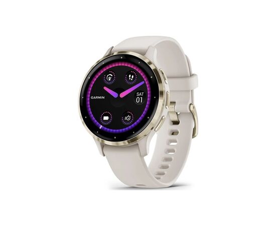 Смарт-годинник Garmin Venu 3S, Ivory + Soft Gold, GPS (010-02785-04)