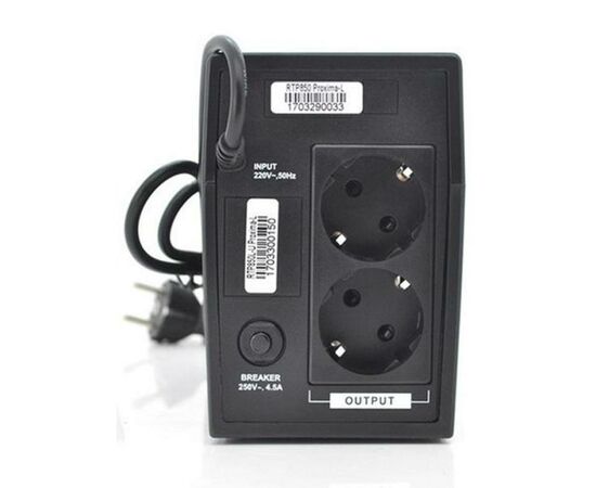 Источник бесперебойного питания Ritar RTP850 (510W) Proxima-L (RTP850L), изображение 2 Источник бесперебойного питания Ritar RTP850 (510W) Proxima-L (RTP850L), изображение 2