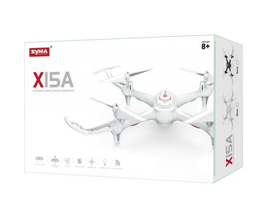 Радиоуправляемая игрушка Syma Квадрокоптер с 2,4 Ггц управлением 29 cм (X15A White), изображение 9 Радиоуправляемая игрушка Syma Квадрокоптер с 2,4 Ггц управлением 29 cм (X15A White), изображение 9