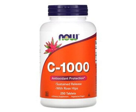 Витамин Now Foods Витамин C-1000 с шиповником, With Rose Hips, 250 таблеток (NOW-00682)