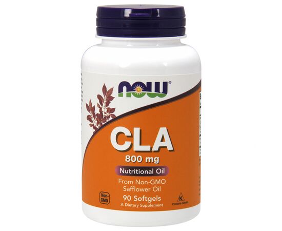 Жирные кислоты Now Foods Конъюгированная Линолевая Кислота (CLA) 800 мг, 90 желатин (NF1727)