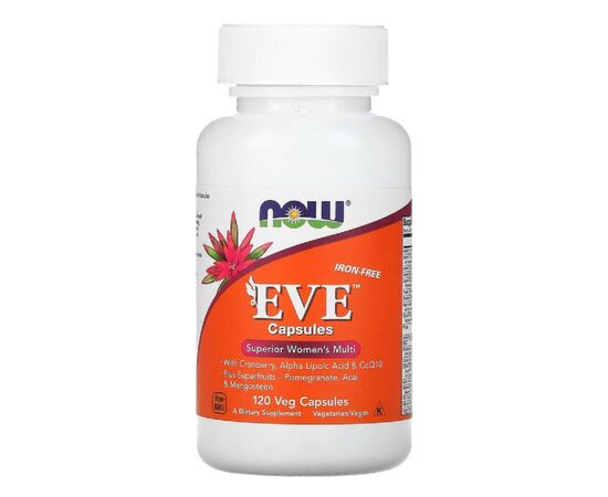 Вітамінно-мінеральний комплекс Now Foods Комплекс Для Жінок, Eve Capsules, Superior Women's Multi, 120 рослин (NOW-03798)