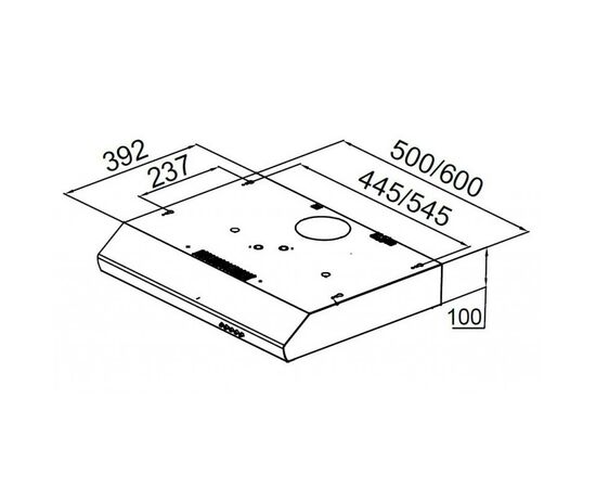 Вытяжка кухонная Pyramida UX 60 BR, изображение 10 Вытяжка кухонная Pyramida UX 60 BR, изображение 10