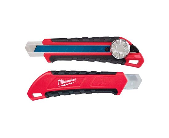 Нож монтажный Milwaukee выдвижной HEAVY DUTY, 18мм (48221961), изображение 2 Нож монтажный Milwaukee выдвижной HEAVY DUTY, 18мм (48221961), изображение 2