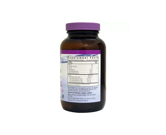 Жирные кислоты Bluebonnet Nutrition Натуральная Омега-3 из Кошерного Рыбьего Жира, 60 желат (BLB0977), изображение 2 Жирные кислоты Bluebonnet Nutrition Натуральная Омега-3 из Кошерного Рыбьего Жира, 60 желат (BLB0977), изображение 2