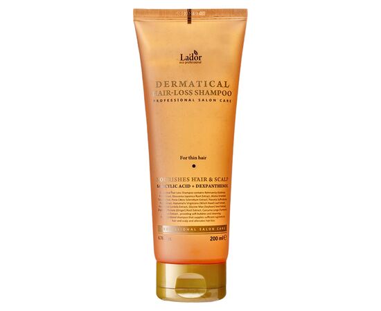 Шампунь La'dor Dermatical Hair Loss Shampoo For Thin Hair Для тонких волос 200 мл (8809181934614)