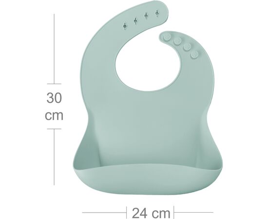 Слюнявчик MinikOiOi Basics-Bib силіконовий 100 (River Green) (101020058), изображение 6 Слюнявчик MinikOiOi Basics-Bib силіконовий 100 (River Green) (101020058), изображение 6