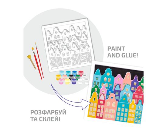 Набор для творчества Rosa Talent 3D 4 Домики Амстердам ДМДФ грунтованное, 4 слоя, 25 х 25 см (4823098540090), изображение 3 Набор для творчества Rosa Talent 3D 4 Домики Амстердам ДМДФ грунтованное, 4 слоя, 25 х 25 см (4823098540090), изображение 3