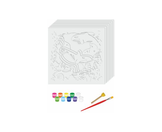 Набор для творчества Rosa Talent 3D-картина 7 слоев Косатки 30х30 см (4823098528937), изображение 2