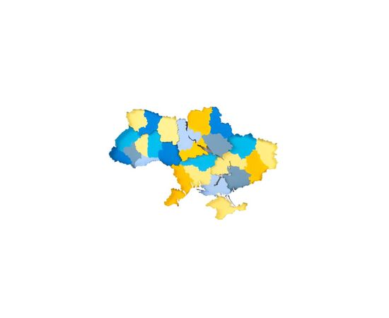Набір для творчості Rosa Talent Картина 3D Мапа України ДВП 30х30 см (4823098531531)