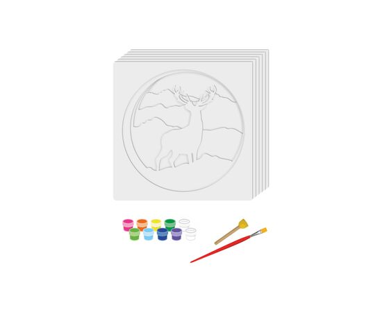 Набор для творчества Rosa Talent 3D-картина 6 слоев Олень в горах 30х30 см (4823098528913), изображение 2 Набор для творчества Rosa Talent 3D-картина 6 слоев Олень в горах 30х30 см (4823098528913), изображение 2