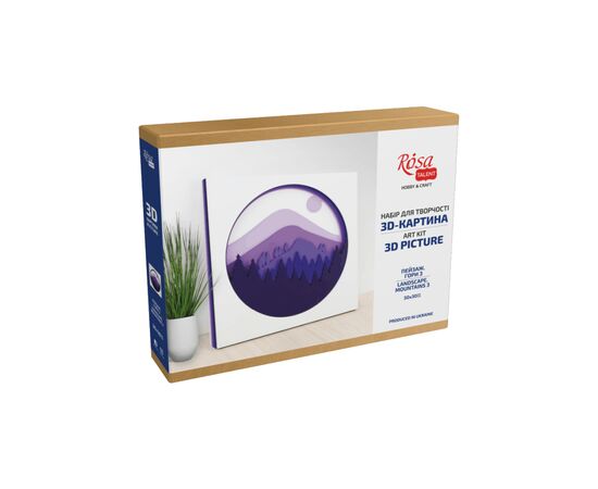 Набор для творчества Rosa Talent 3D-картина 7 слоев Пейзаж. Горы 3 30х30 см (4823098528975), изображение 3 Набор для творчества Rosa Talent 3D-картина 7 слоев Пейзаж. Горы 3 30х30 см (4823098528975), изображение 3