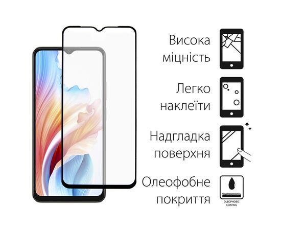 Стекло защитное Dengos Full Glue Oppo A38 (black) (TGFG-323), изображение 2 Стекло защитное Dengos Full Glue Oppo A38 (black) (TGFG-323), изображение 2