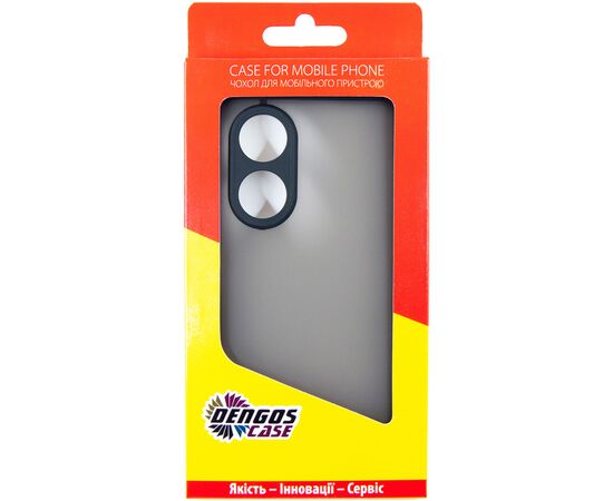 Чехол для мобильного телефона Dengos Matte OPPO A58 4G (black) (DG-TPU-MATT-132), изображение 5 Чехол для мобильного телефона Dengos Matte OPPO A58 4G (black) (DG-TPU-MATT-132), изображение 5