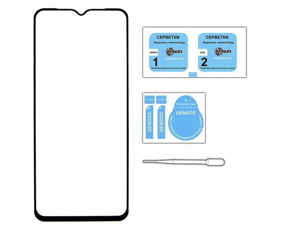 Скло захисне Dengos Full Glue iPhone 15 (black) (TGFG-318), зображення 3 Скло захисне Dengos Full Glue iPhone 15 (black) (TGFG-318), зображення 3