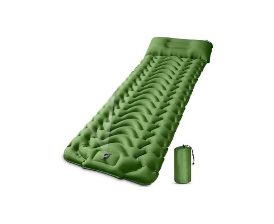 Туристический коврик 2E з системою накачування Зелений (2E-TACTFOLDMAT-T1-GN)