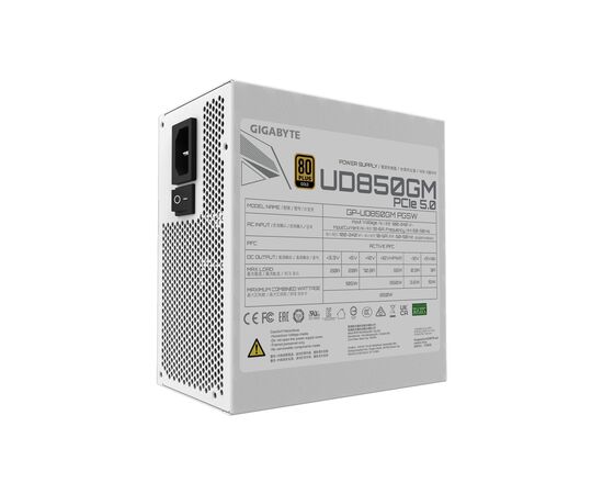 Блок питания GIGABYTE 850W (UD850GM PG5W), изображение 2 Блок питания GIGABYTE 850W (UD850GM PG5W), изображение 2