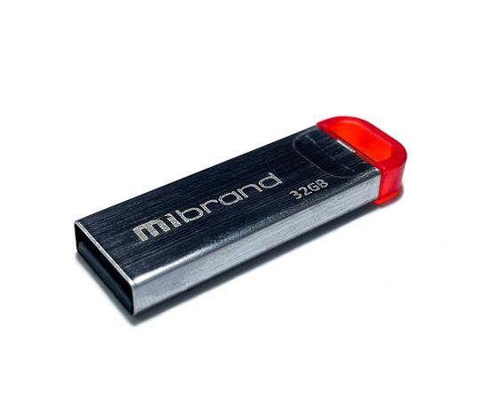 USB флеш накопичувач Mibrand 32GB Falcon Silver-Red USB 2.0 (MI2.0/FA32U7R)