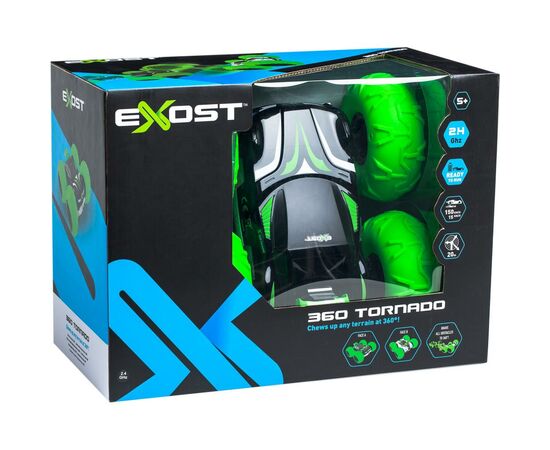 Радиоуправляемая игрушка Silverlit 360 Tornado 1:10 2.4 ГГц Зеленая (20142-1), изображение 7 Радиоуправляемая игрушка Silverlit 360 Tornado 1:10 2.4 ГГц Зеленая (20142-1), изображение 7