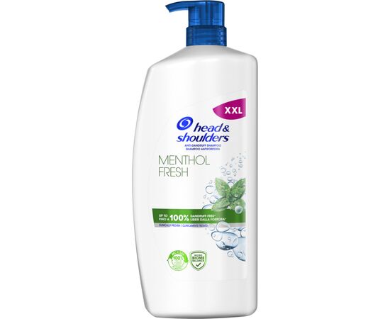 Шампунь Head & Shoulders Свежесть ментола 900 мл (8001841012667), изображение 2 Шампунь Head & Shoulders Свежесть ментола 900 мл (8001841012667), изображение 2