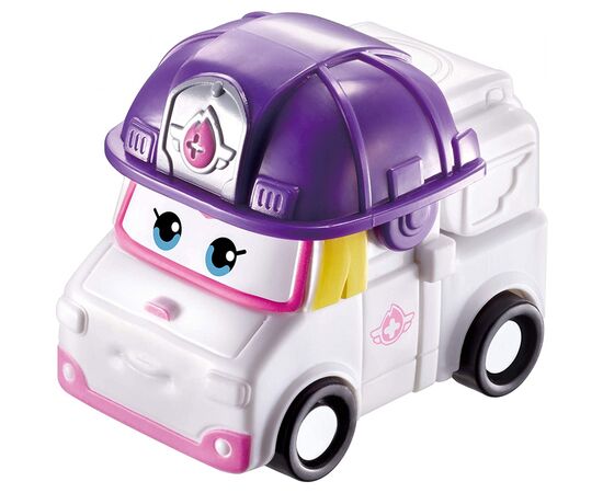 Игровой набор Super Wings Transform-a-bots, 4 фигурки-трансформеры, Диззи спасатель, З (EU720040G), изображение 3 Игровой набор Super Wings Transform-a-bots, 4 фигурки-трансформеры, Диззи спасатель, З (EU720040G), изображение 3