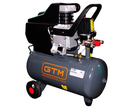 Компресор GTM 24л, 220л/хв, 1,8кВт, 8бар, 220В (KABM2024)