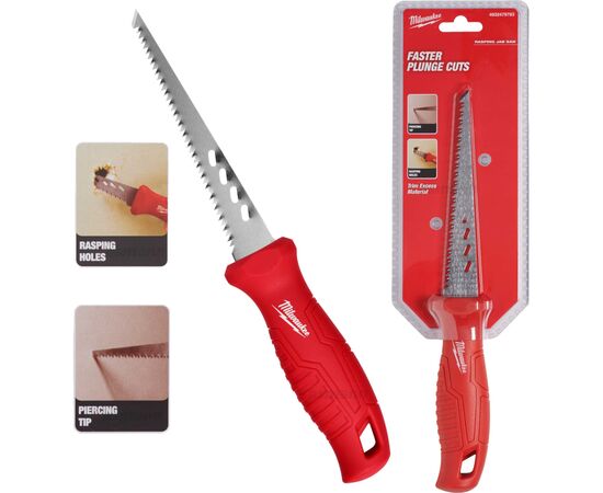 Ножовка Milwaukee мини для гипсокартона (4932479783), изображение 3 Ножовка Milwaukee мини для гипсокартона (4932479783), изображение 3