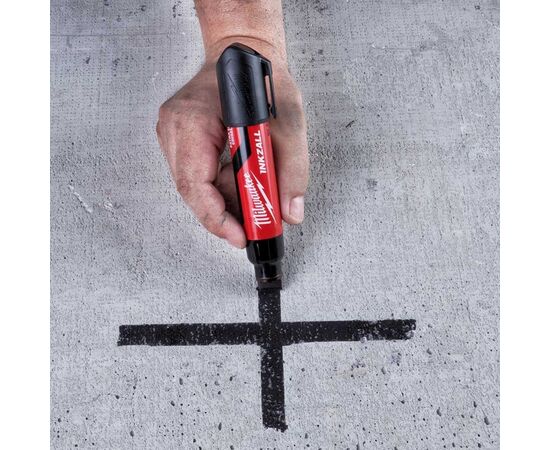 Маркер Milwaukee INKZALL для будмайданчика супер-великий XL чорний (блістер) (4932471558), зображення 5