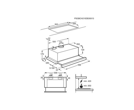 Вытяжка кухонная Electrolux LFP326S, изображение 6