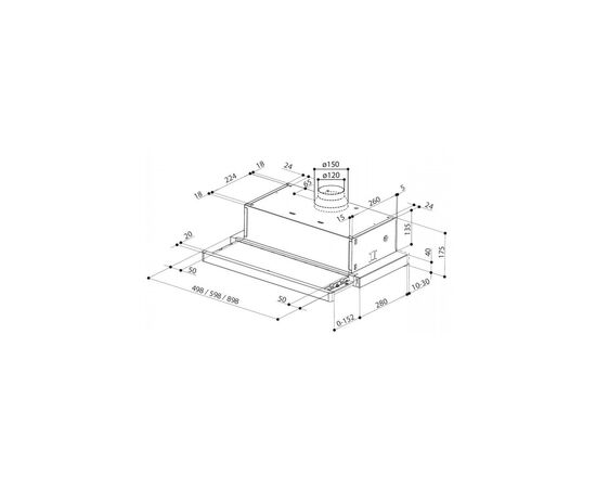 Вытяжка кухонная Faber Flexa Ng Hip Bk A50 (315.0635.131), изображение 3 Вытяжка кухонная Faber Flexa Ng Hip Bk A50 (315.0635.131), изображение 3