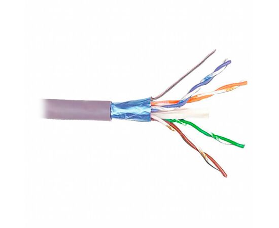 Кабель сетевой Kingda FTP 305м, cat 5e, CU, 4 pairs, 24AWG, LSZH, violet (KDFT8004-LSZH)