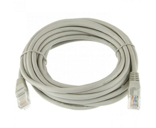 Патч-корд 5м, UTP, cat.6, CU, 24AWG, grey Kingda (KD-PAUT6500GY)