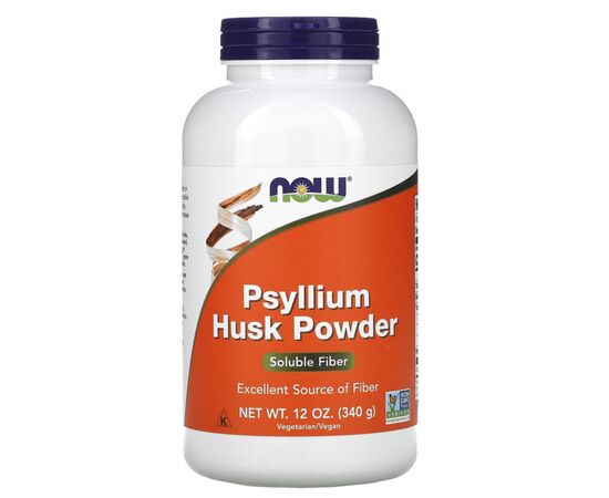 Травы Now Foods Подорожник, порошок из шелухи семян, Psyllium Husk Powder, (NOW-05975)