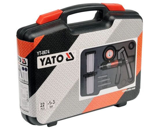 Насос ручний Yato вакуумний діагностичний 22ел. (YT-0674), зображення 4 Насос ручний Yato вакуумний діагностичний 22ел. (YT-0674), зображення 4