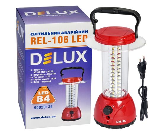 Фонарь Delux REL-106 84 LED 4W (90020136), изображение 4 Фонарь Delux REL-106 84 LED 4W (90020136), изображение 4