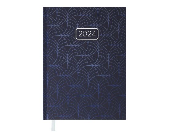 Тижневик Buromax датований 2024 VELVET, А5 синій (BM.2163-02)