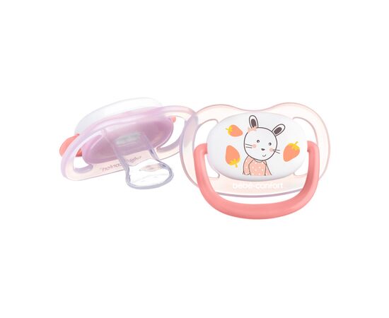 Пустушка Bebe Confort Physio Air, 2 шт, 6/18 міс (рожева з жовтим) (3104201920), зображення 2
