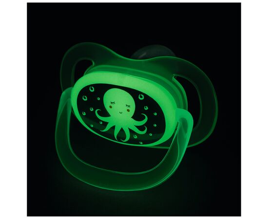Пустышка Bebe Confort Physio Air, светящийся в темноте, 2 шт, 0/6 мес (Blue Octopus) (3104201940), изображение 4