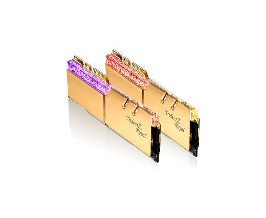 Модуль памяти для компьютера DDR4 64GB (2x32GB) 3600 MHz TridentZ RGB Royal Gold G.Skill (F4-3600C18D-64GTRG), изображение 2 Модуль памяти для компьютера DDR4 64GB (2x32GB) 3600 MHz TridentZ RGB Royal Gold G.Skill (F4-3600C18D-64GTRG), изображение 2