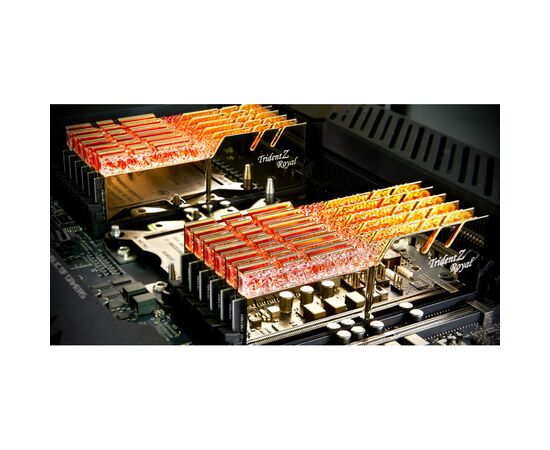 Модуль памяти для компьютера DDR4 64GB (2x32GB) 3600 MHz TridentZ RGB Royal Gold G.Skill (F4-3600C18D-64GTRG), изображение 4 Модуль памяти для компьютера DDR4 64GB (2x32GB) 3600 MHz TridentZ RGB Royal Gold G.Skill (F4-3600C18D-64GTRG), изображение 4