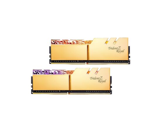 Модуль пам'яті для комп'ютера DDR4 64GB (2x32GB) 3600 MHz TridentZ RGB Royal Gold G.Skill (F4-3600C18D-64GTRG)
