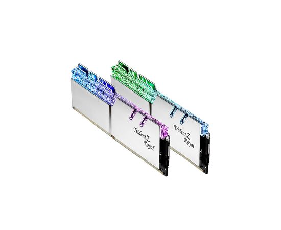 Модуль памяти для компьютера DDR4 64GB (2x32GB) 3600 MHz TridentZ RGB Royal Silver G.Skill (F4-3600C18D-64GTRS), изображение 2 Модуль памяти для компьютера DDR4 64GB (2x32GB) 3600 MHz TridentZ RGB Royal Silver G.Skill (F4-3600C18D-64GTRS), изображение 2