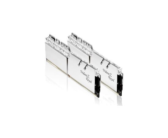 Модуль памяти для компьютера DDR4 64GB (2x32GB) 3600 MHz TridentZ RGB Royal Silver G.Skill (F4-3600C18D-64GTRS), изображение 3 Модуль памяти для компьютера DDR4 64GB (2x32GB) 3600 MHz TridentZ RGB Royal Silver G.Skill (F4-3600C18D-64GTRS), изображение 3