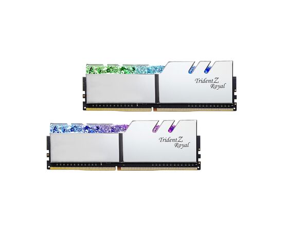 Модуль пам'яті для комп'ютера DDR4 64GB (2x32GB) 3600 MHz TridentZ RGB Royal Silver G.Skill (F4-3600C18D-64GTRS)