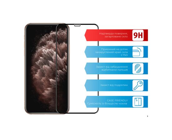 Скло захисне ACCLAB Full Glue Apple iPhone XS Max/11 Pro Max (1283126508202), зображення 2 Скло захисне ACCLAB Full Glue Apple iPhone XS Max/11 Pro Max (1283126508202), зображення 2