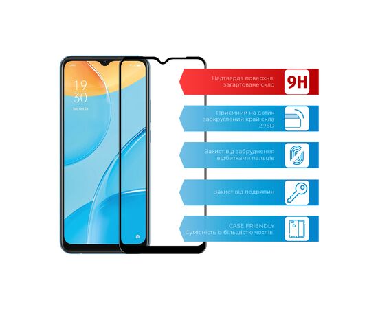 Скло захисне ACCLAB Full Glue Oppo A15 (1283126510991), зображення 2 Скло захисне ACCLAB Full Glue Oppo A15 (1283126510991), зображення 2