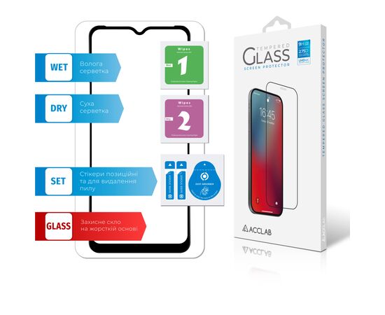 Скло захисне ACCLAB Full Glue Realme C31 (1283126540721), зображення 6 Скло захисне ACCLAB Full Glue Realme C31 (1283126540721), зображення 6