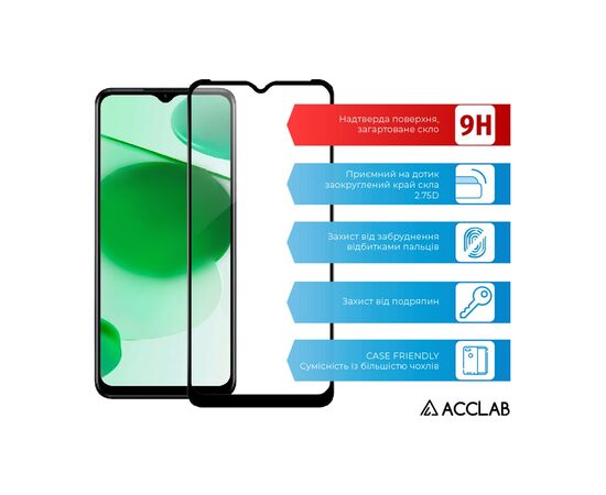 Скло захисне ACCLAB Full Glue Realme C35 (1283126531286), зображення 3 Скло захисне ACCLAB Full Glue Realme C35 (1283126531286), зображення 3