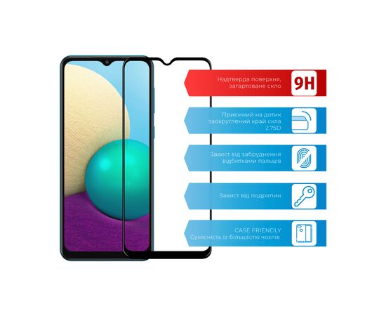 Скло захисне ACCLAB Full Glue Samsung A02 (1283126509605), зображення 2 Скло захисне ACCLAB Full Glue Samsung A02 (1283126509605), зображення 2
